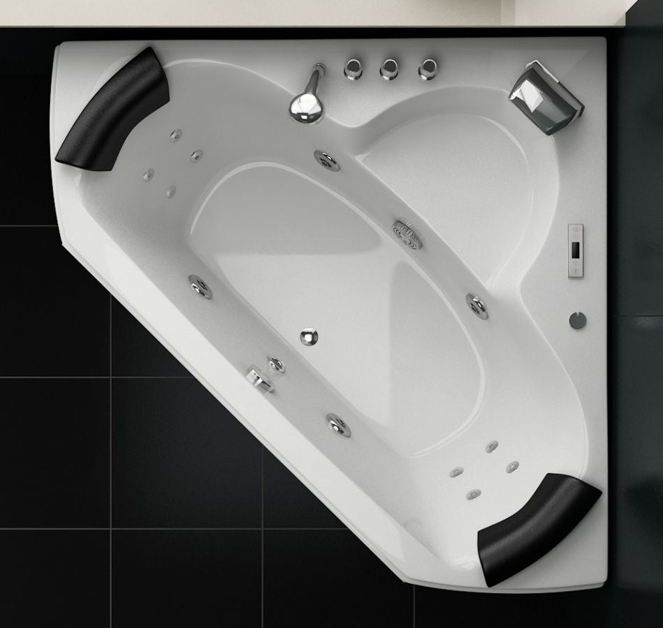 Vasca Idromassaggio 1402 in Acrilico 135x135x62 con Massaggio Rivitalizzante e Funzionalità Premium
