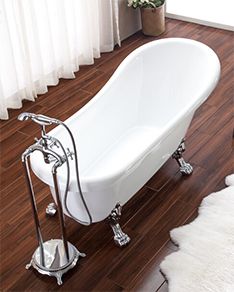 Vasca da Bagno MV002G in Acrilico 167x71x78 con Scarico e Troppo Pieno - Eleganza Funzionale per il tuo Bagno