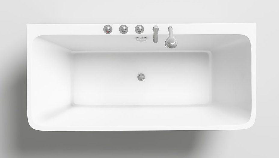 Vasca da Bagno Iseo in Acrilico 170x75x58 con Scarico e Troppo Pieno - Design Raffinato e Funzionalità Pratica