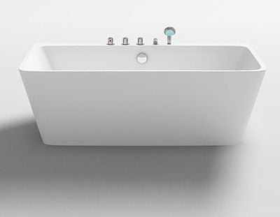 Vasca da Bagno Iseo in Acrilico 170x75x58 con Scarico e Troppo Pieno - Design Raffinato e Funzionalità Pratica