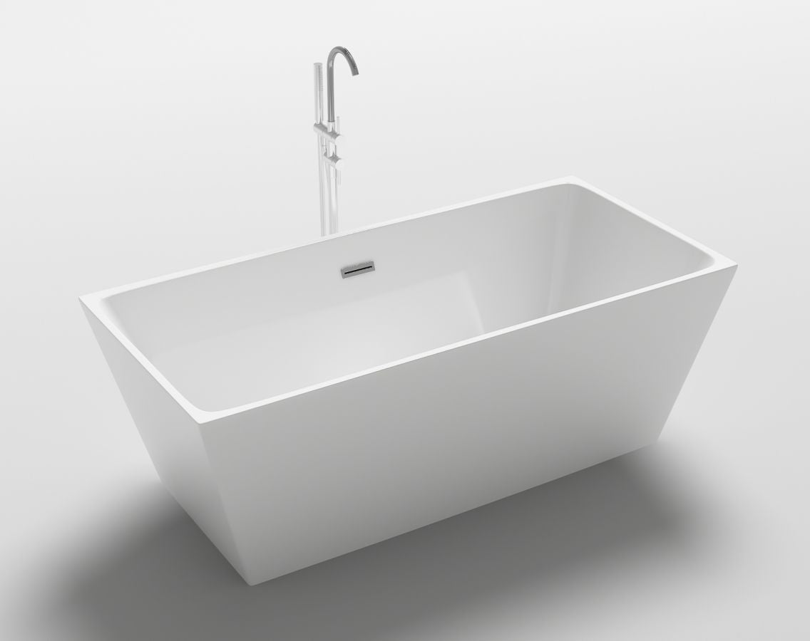 Vasca Santerno da Bagno in Acrilico 160x80x60 con Scarico e Troppo Pieno - Eleganza e Funzionalità in Armonia