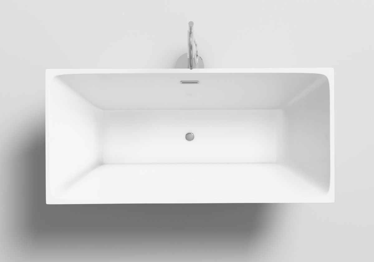 Vasca Santerno da Bagno in Acrilico 160x80x60 con Scarico e Troppo Pieno - Eleganza e Funzionalità in Armonia